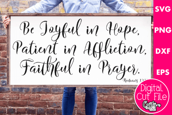 Be Joyful in Hope Bible Verse: A Designer Review