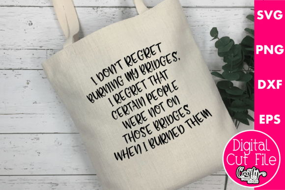 I Don't Regret Burning My Bridges Embroidery Review