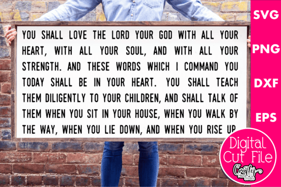 Reviewing You Shall Love the Lord for Embroidery